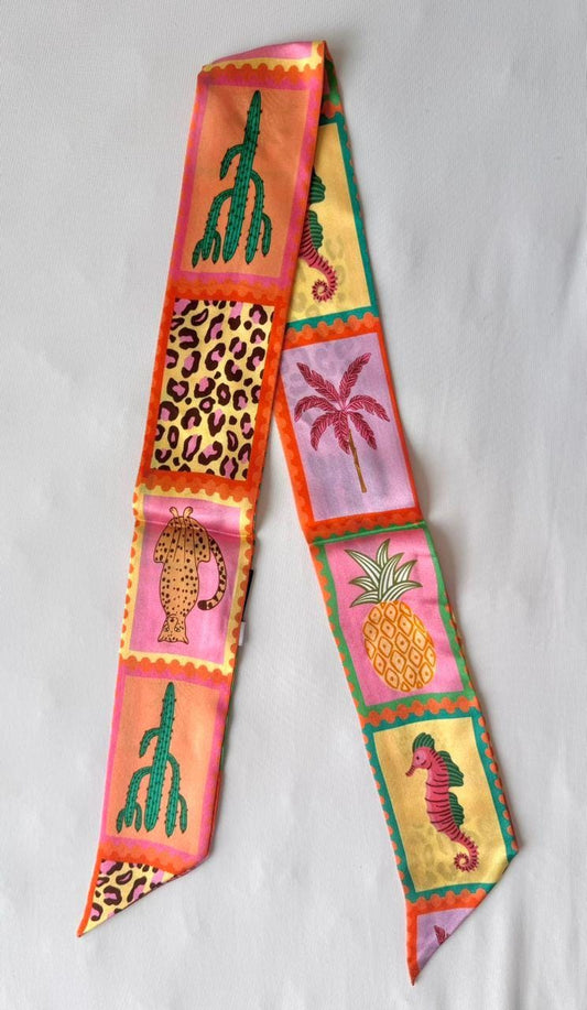 Teddy Tiles thin scarf