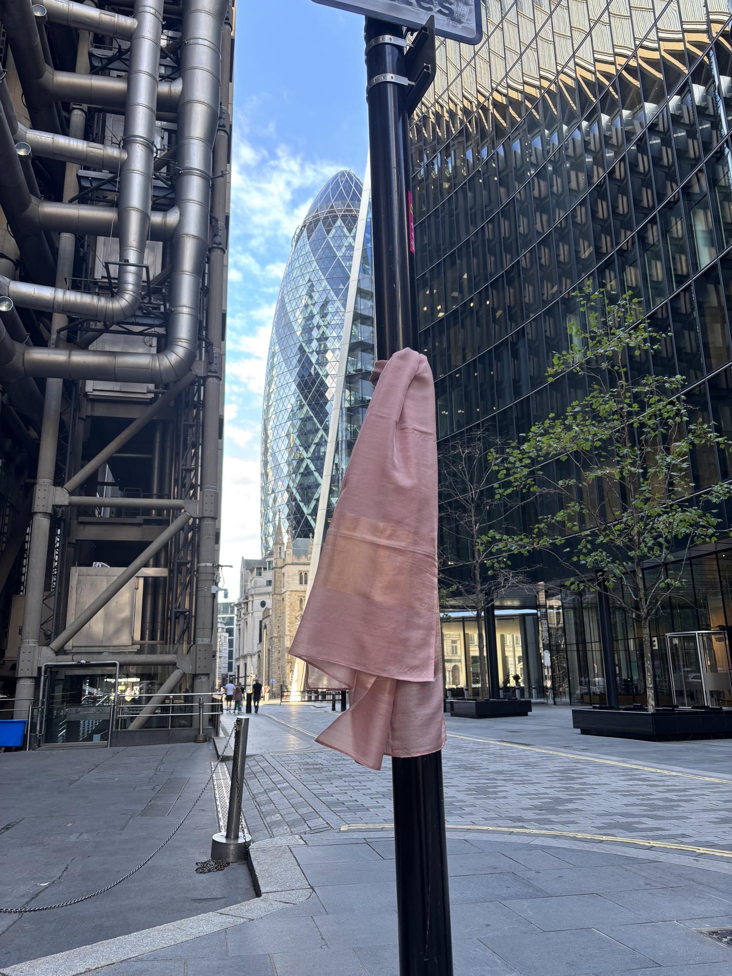 OSCAR DUSTY PINK SILK&WOOL SCARF