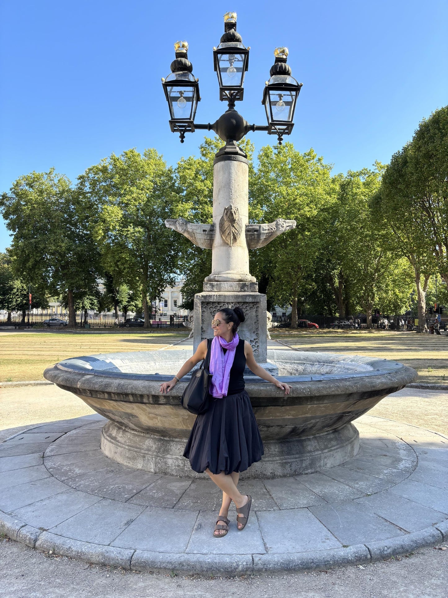 CARLOTTA LAVENDER SILK SCARF