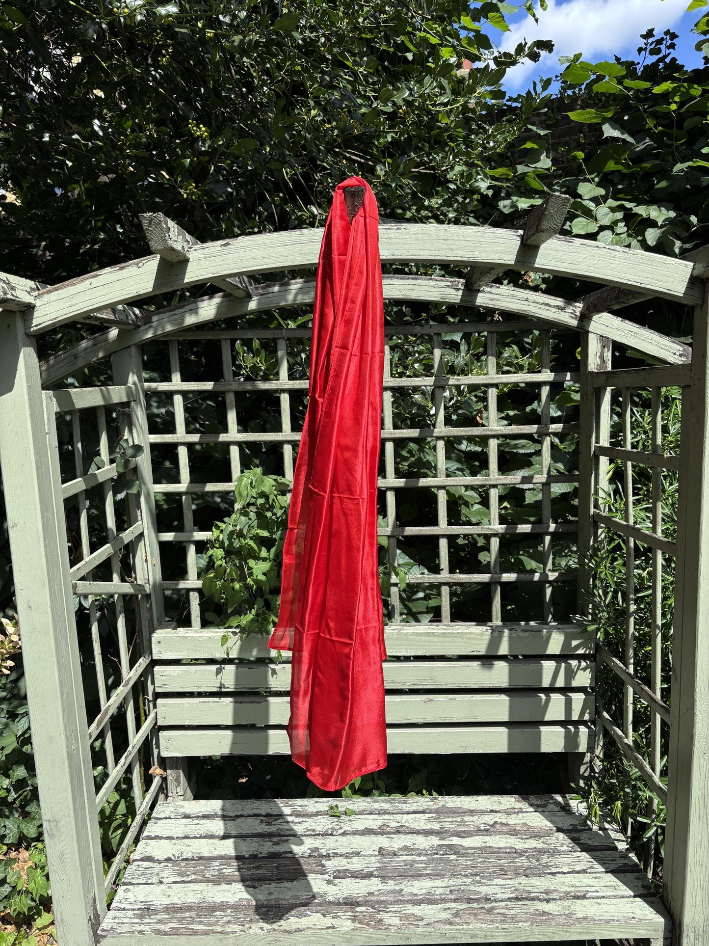 Carlotta Red silk scarf