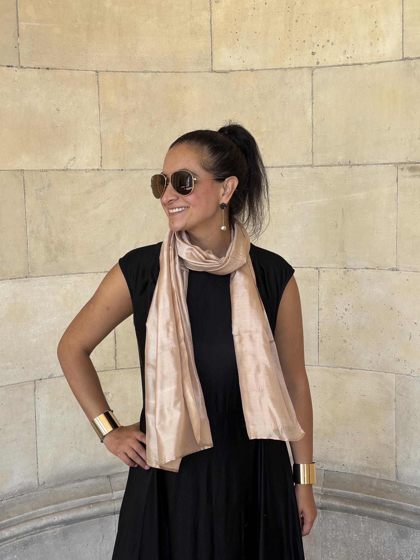 Carlotta Beige Scarf