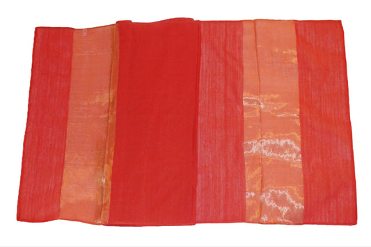 Oscar Red silk and wool scarf