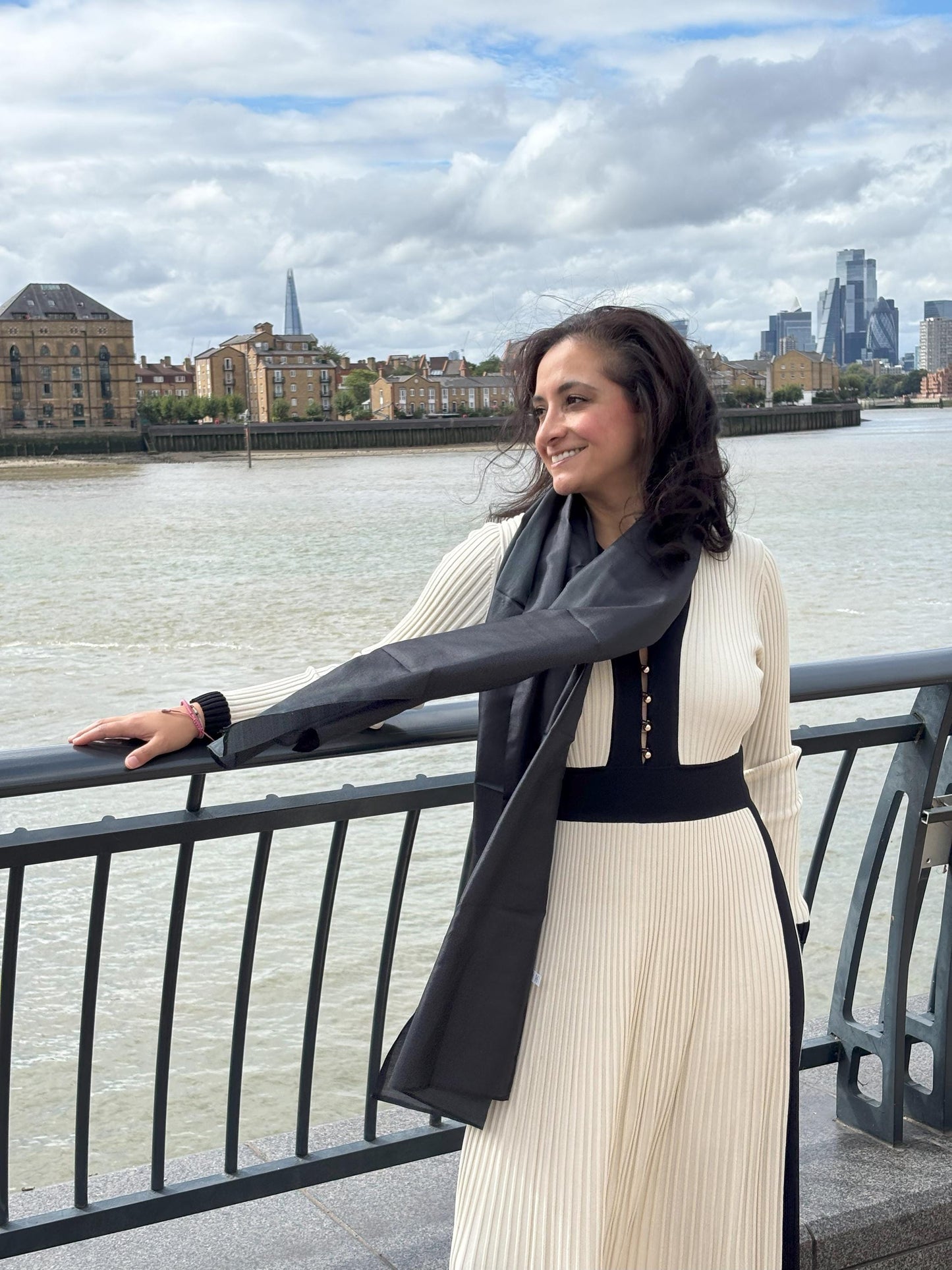 Carlotta Black Scarf