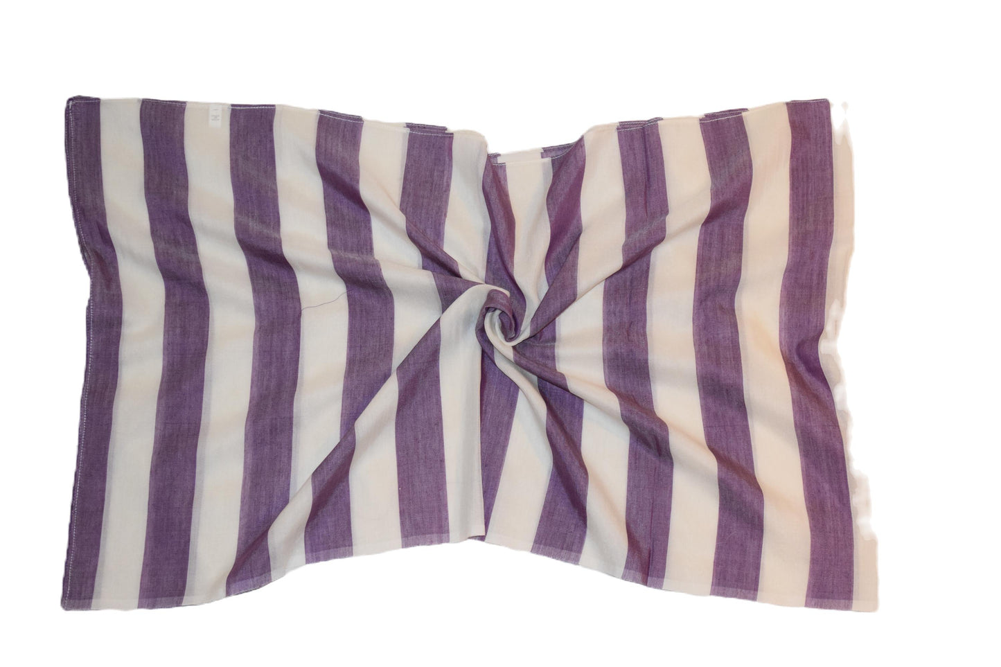 LEO PURPLE/WHITE SILK&WOOL SCARF