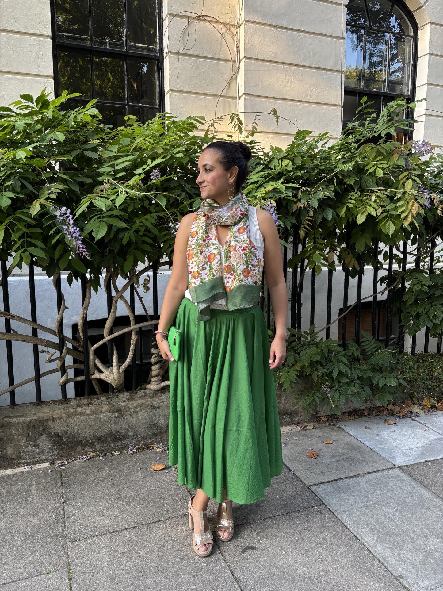 Laska Lemons & Oranges Silk Scarf