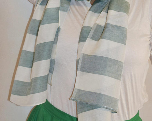 Leo Green/White Stripes